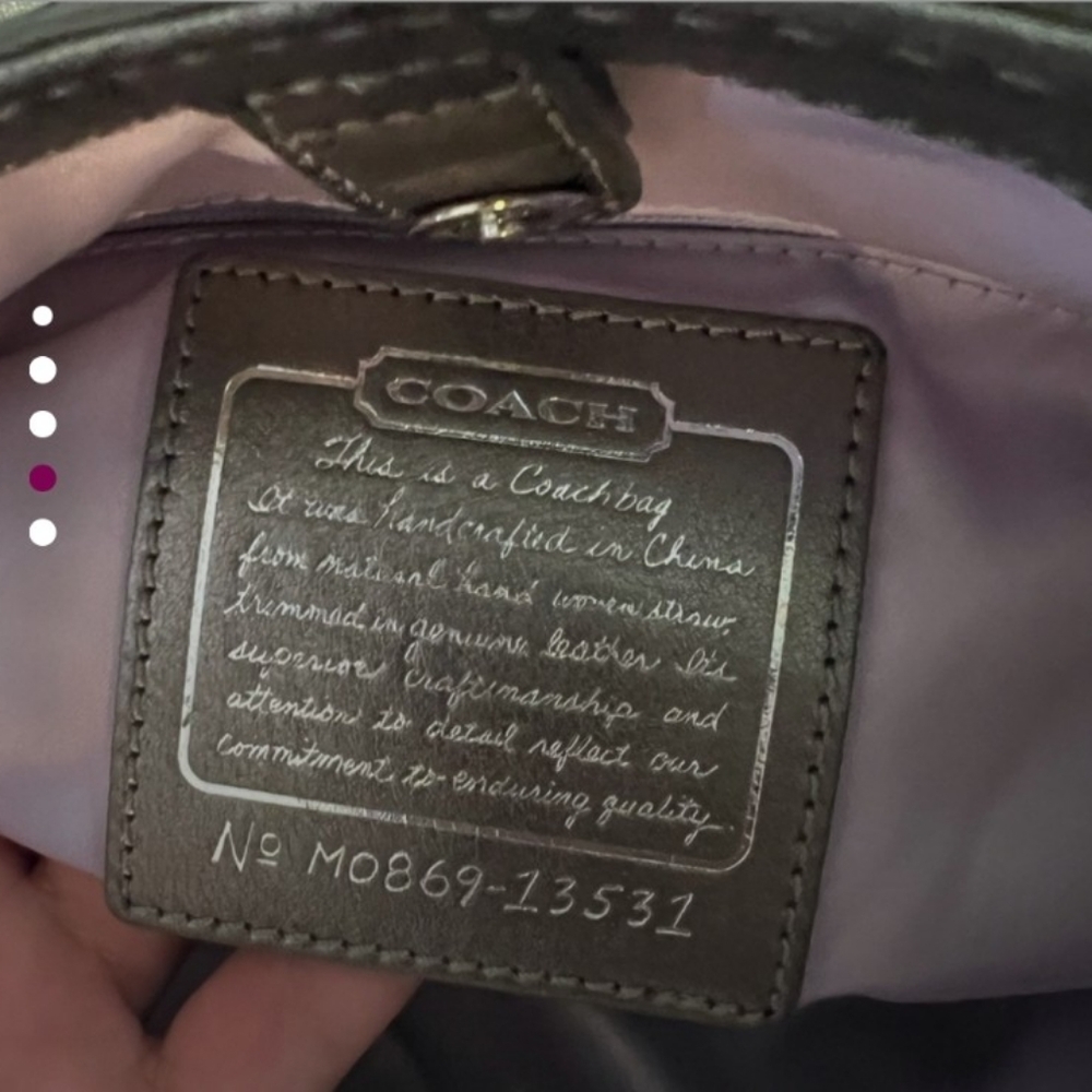 Coach Hamptons 10th Anniversary Y2K Floral Straw Shoulder Bag 13531 - Picture 9 of 14
